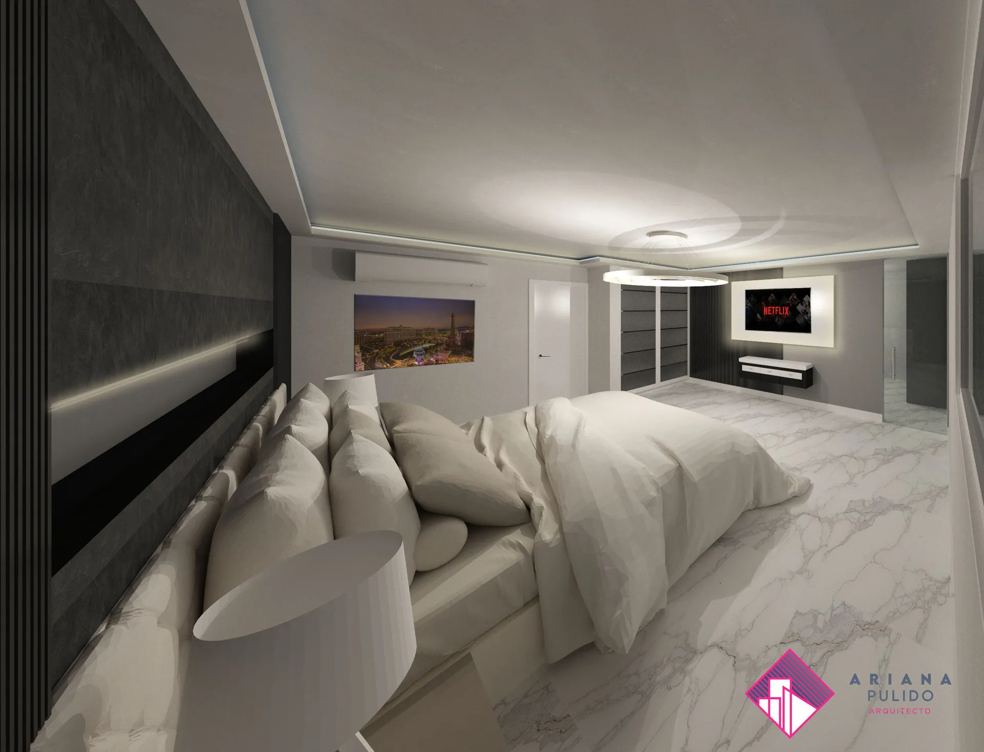 Finished residential interior demonstrating functional design in a compact home.