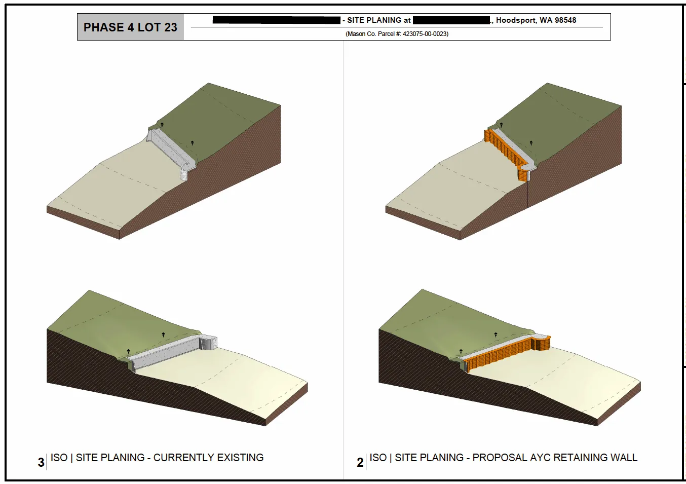 Regenerative shoreline design study showing the relationship between dock and habitat.