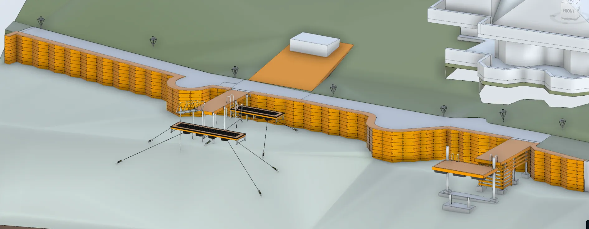 Site visualization of the regenerative shoreline project at Lake Cushman.
